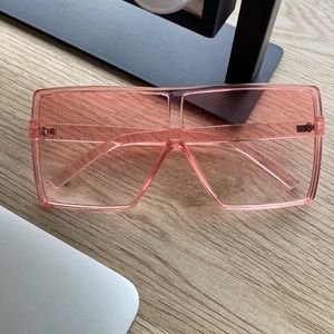 Pink Oversized Frame Sunglasses